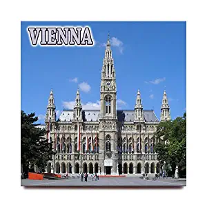 Vienna Town hall square fridge magnet Austria travel souvenir