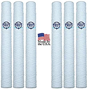 String Wound Water Filter Cartridges, 2.5 x 20 Inch, 5 Micron - by KleenWater (6)