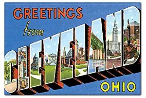 Greetings from Cleveland Ohio Fridge Magnet