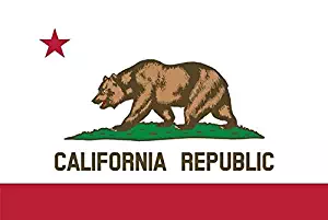 California Flag CA Vinyl Decal Sticker Bear The Golden State Eureka Car Window 5-Inch by 3-Inch Premium Quality UV Resistant Laminate JMM003