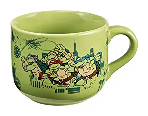Vandor 38053 Teenage Mutant Ninja Turtles 20 Ounce Ceramic Soup Mug, Green