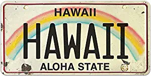 Pacifica Island Art License Plate Magnet Refrigerator Souvenir - Hawaii
