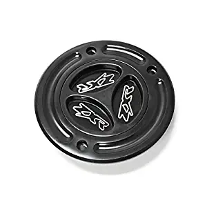 Krator Black Keyless Gas Cap Logo Twist Off Fuel Tank Cap For 2000-2008 Kawasaki ZX-6R