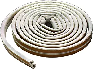 M-D Building Products 63628 M-D All Climate D Profile Weather-Strip, 5/16 in W X 17 Ft L X 0.3125 in H, White