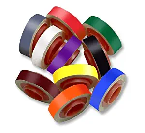 3M ScotchCode SDR Multi-Color Electrical Marking Tape - 0.25 in Width x 3 mil Thick - 09404 [PRICE is per TUBE]