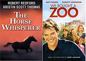 Riding horses & Building Zoos Double Feature The Horse Whisperer Robert Redford + We Bought A Zoo Feature DVD Movie Pack