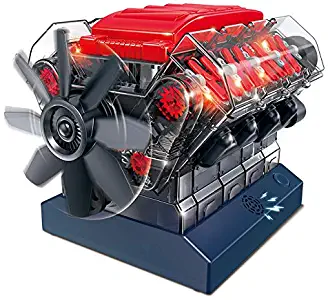 Amazing Toys Stemnex V8 Model Engine | Build Your Own Transparent Plastic Model of a Working V8 Combustion Engine | 270 Components