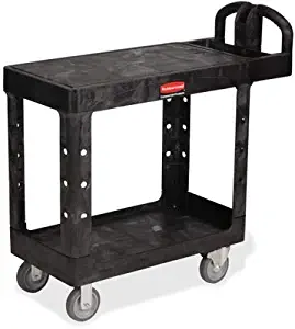 RCP450500BK - Rubbermaid Commercial HD Flat Shelf Utility Cart