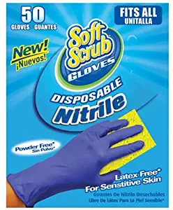 '47 Big TIME Products Soft Scrub 50 Count Disposable Nitrile Gloves