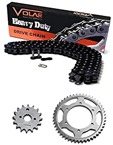 Volar Chain and Sprocket Kit - Heavy Duty - Black for 2008-2012 Kawasaki Ninja 250R EX250