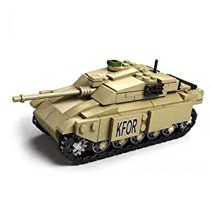 koolfigure Custom Sets of WW2 Military Army Tanks, Building Blocks Toy for Kids Aged 6+ (Challenger 2 Tank)