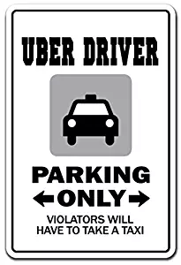 UBER Driver Sign Driver lyft Taxi Chauffeur Internet Part time Job | Indoor/Outdoor | 12" Tall