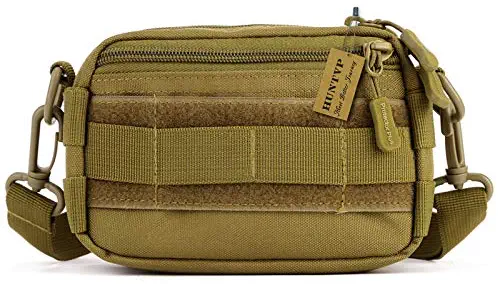 Huntvp Tactical Utility MOLLE Pouch Outdoor Casual Messenger Bag Military Waist Belt Bag Pack