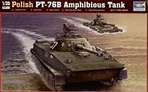 Trumpeter 1/35 Scale Polish PT-76B Amphibious Tank Plastic Tank Model Kit # 00382