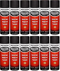 RO 15 oz Black Rubberized Spray Undercoating Rustproofing - Quantity 12