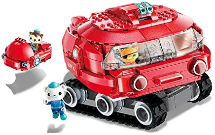 Octonauts GUP-X Launch and Rescue Vehicle Dashi & Barnacles Shellington Kwazii 395pcs Building Block Set-Without Original Box (3707)