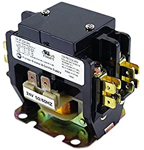 YuCo CN-PBC302-24 DEFINITE PURPOSE CONTACTOR 30A 2P 24V 30 FLA 40 RES FITS DP30C2P-F AC & HEATING CONTACTOR AIR CONDITIONING CONTACTOR HVAC CONTACTOR