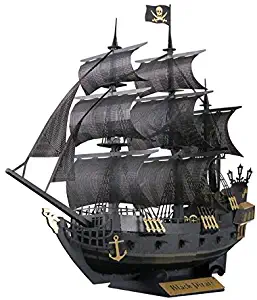 Paper Nano Black Pirate Ship Building Kit