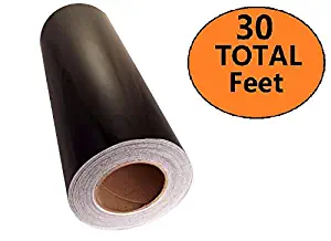 Frisco Craft Matte Black Permanent Adhesive Vinyl Roll 12" by 30 FEET-for Signs, Scrapbooking, Cricut, Silhouette Cameo, Craft, Die Cutters