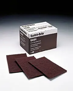 3M 04801116553 Scotch-Brite Hand Pads Brown 9-Inch x 6-Inch, 1 Each