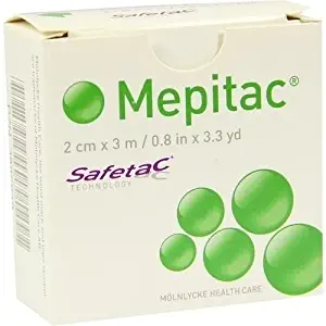 Mepitac 2 x 300 cm or (2cm x 3 m) Roll Non-Sterile by Mlnlycke Health Care GmbH