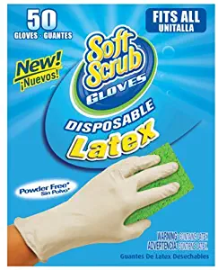 '47 Big TIME Products Soft Scrub 50 Count Disposable Latex Gloves