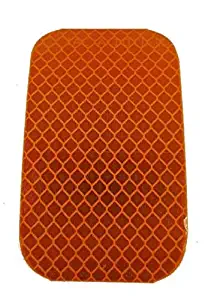 Meridian Vehicle Parts Four 3M 22581 989-74 3-1/2" x 2" Amber Conspicuity Tape Reflectors - Made in USA