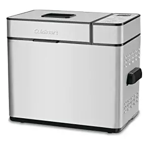 Cuisinart CBK-100FR 2-Pound Programmable Breadmaker (Certified Refurbished), Brushed Chrome, Silver