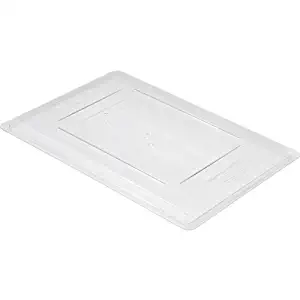 RUBBERMAID Lid for Tote Boxes - Fits Totes 4463632,4463732,4463832,4463932 - Clear Polyethylene - Lot of 6