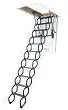 FAKRO LST860432 Insulated Steel Scissor Attic Ladder for 27-Inch x 31-Inch Rough Openings