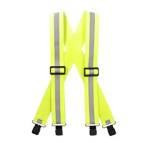 Reflective Suspenders-Neon Yellow