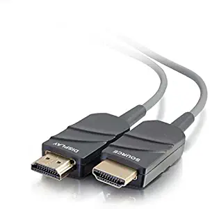 C2G 41372 4K UHD High Speed HDMI Active Optical Cable (AOC) Plenum, CMP Rated, Gray (75 Feet, 22.86 Meters)