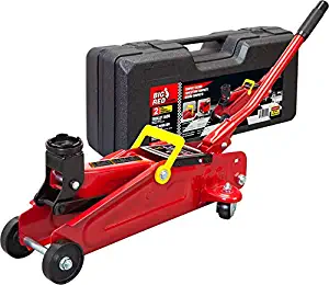 Torin T820014S Big Red Hydraulic Trolley Floor Jack with Carrying Case, 2 Ton (4,000 lb) Capacity