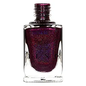 ILNP Black Orchid - Deep Burgundy/Plum Vampy Holographic Nail Polish, Chip Resistant, Non-Toxic, Vegan, Cruelty Free, 12ml