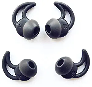 Bose Earbud Replacement Noise Cancelling Tips in Ear Headphones QC20 QC20i QC30 SoundSport Earbuds SIE2 SIE2i IE2 IE3 (2Black-M)