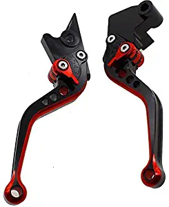 FXCNC Racing Short Billet Adjustable Motorcycle Double Colors Brake Clutch Lever set Pair fit for Kawasaki Z250SL 16-17,NINJA 300R/Z300 13-17,NINJA 250R 00-12,VERSYS 300X 17-18,Ninja 400 2018