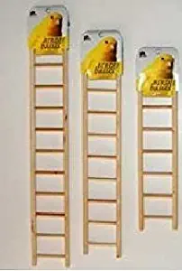 Birdie Basics Wood Ladders 3pcs Combo Pack (Includes One 7-Step Ladder, One 9-Step Ladder, and One 11-Step Ladder)