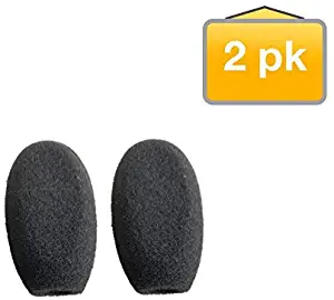 Global Teck Worldwide Foam Gaming Microphone Windscreens Covers 2 Pack I Compatible Headphones - Turtle Beach Recon, Elite Pro, Sades SA708, Logitech Prodigy, Kotion G2000, 8740-02