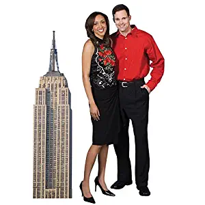 5 ft. New York City NYC Empire State Building Standee Standup Photo Booth Prop Background Backdrop Party Decoration Decor Scene Setter Cardboard Cutout