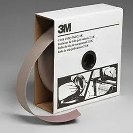 3M Utility Cloth Roll, 2 W x 50 Yd, Aluminum Oxide, 500 Grit - Pkg Qty 5, (Sold in packages of 5)