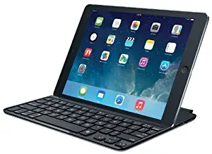 Logitech Ultrathin Keyboard Cover for iPad Air, Space Grey (920-00510) (Renewed)