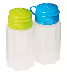 Sistema To Go Collection Salt and Pepper Shakers, Assorted Colors, Set of 2