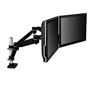 3M Easy-Adjust Dual Monitor Arm; 4 1/2 x 11 1/2, Black/Gray