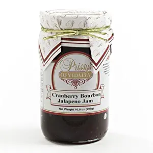 Cranberry Bourbon Jalapeno Jam by Prissys of Vidalia (10 ounce)