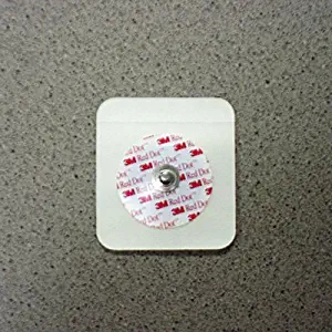 3M-9642 Electrode EKG/ECG Red Dot Clear Tape Adult 5x4.6cm 50 Per Bag by 3M Part No. 9642