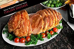 Bacon Wrapped Turducken Roast with Italian Sausage - Juicy and Delicious (large 6.6lb)