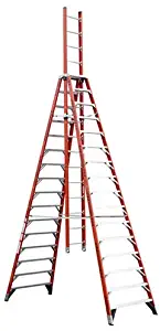 Werner, E7416, 16' Fiberglass 300 Lb. Trestle Extension Ladder, Type Ia