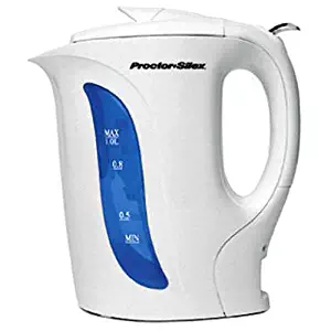 Hamilton Beach K2070Y Proctor-Silex 1 Liter Electric Kettle, 1 EA White