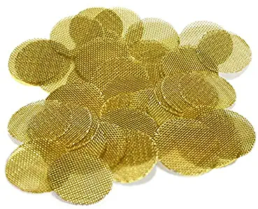 1000 Beamer Premium Brass Pipe Screens 0.750" (3/4") Inch Size + Limited Edition Beamer Smoke Sticker……