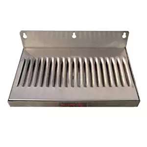 6" x 12" Stainless Steel Wall Mount Draft Beer Drip Tray